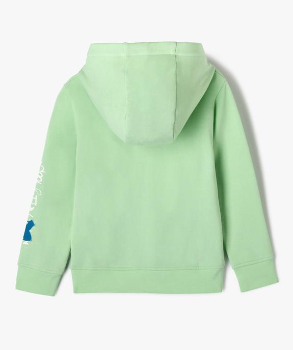 Sweat à capuche avec inscriptions garçon vue4 - GEMO 4G GARCON - GEMO