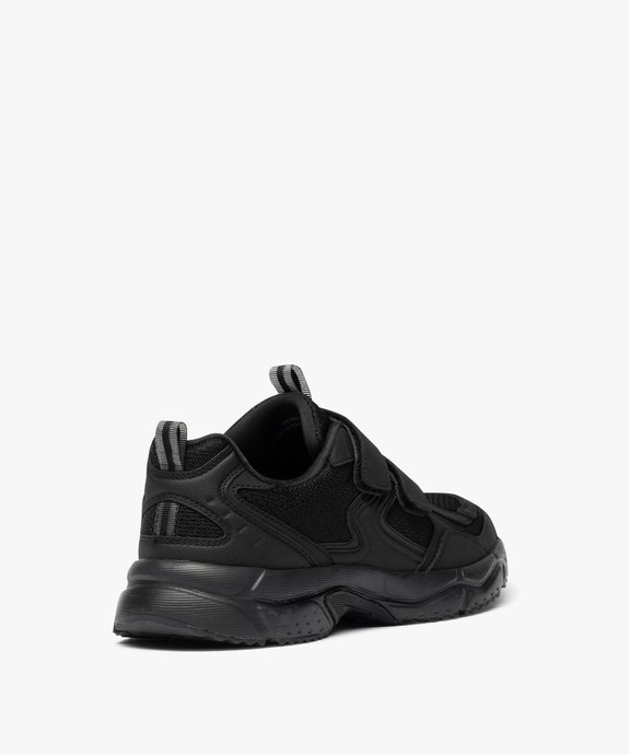 Baskets homme unies en mesh et à scratch style jogger vue10 - 5 MILES - GEMO