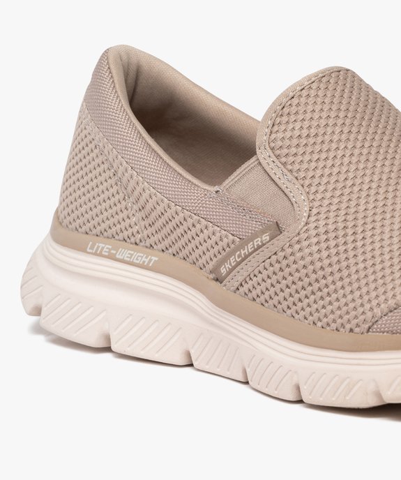 Baskets homme slip-on running en textile et à semelle épaisse - Skechers vue6 - SKECHERS - GEMO