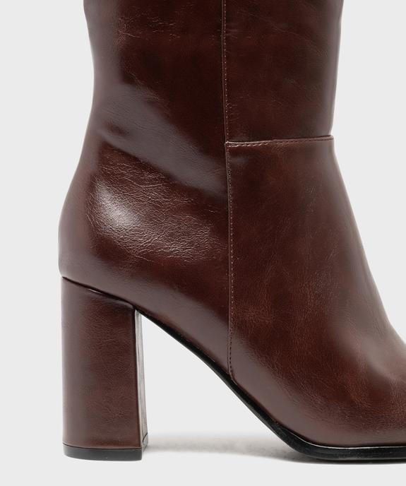 Bottes à haut talon et bout pointu femme vue6 - FOLLOW ME G4G - GEMO