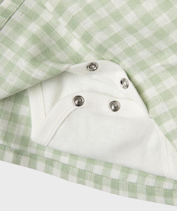 Robe avec body intégré bébé fille vue4 - GEMO(BB COUCHE) - GEMO