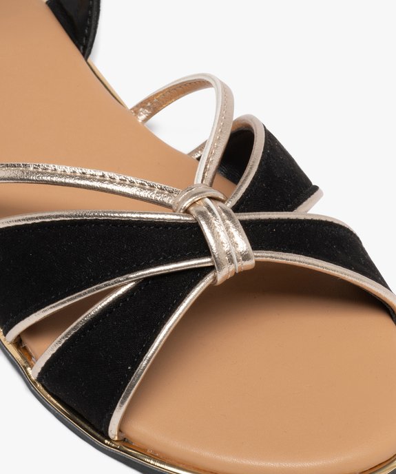 Sandales plates avec brides bicolores femme - Valentina Baldano vue7 - VALENTINA BALDA - GEMO