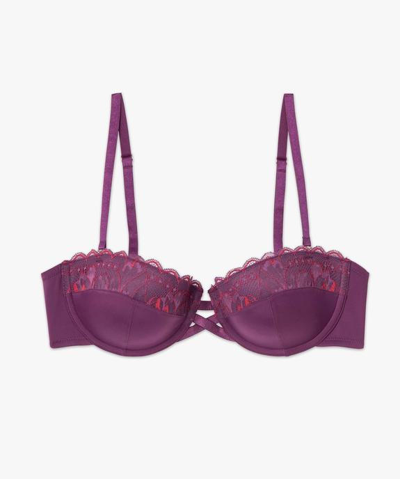 Soutien-gorge bandeau avec bretelles amovibles vue4 - GEMO(HOMWR FEM) - GEMO