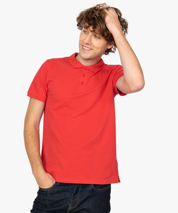 Polo homme a manches courtes en coton biologique