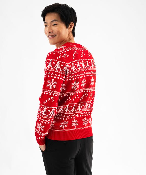 Pull imprimé spécial Noël homme vue4 - GEMO (HOMME) - GEMO