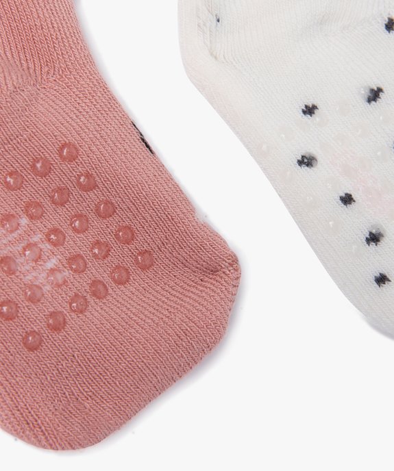 Chaussettes en maille bouclette imprimées bébé (lot de 2) vue3 - GEMO 4G BEBE - GEMO