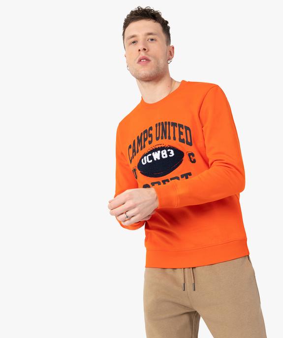 Sweat homme avec motif en maille bouclette  – Camps United vue1 - CAMPS UNITED - GEMO