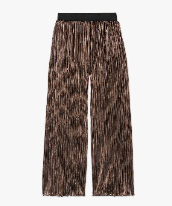 Pantalon de soirée plissé brillant femme vue4 - GEMO(FEMME PAP) - GEMO