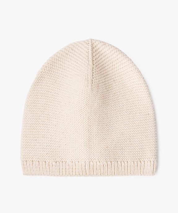 Bonnet de naissance en tricot vue1 - GEMO 4G BEBE - GEMO