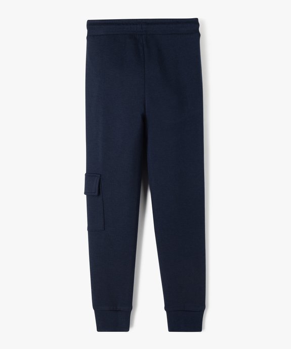 Pantalon de sport coupe slim garçon vue3 - GEMO (ENFANT) - GEMO