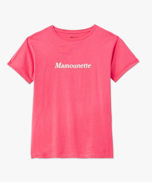 Tee-shirt de grossesse compatible allaitement avec motif  vue4 - GEMO 4G MATERN - GEMO