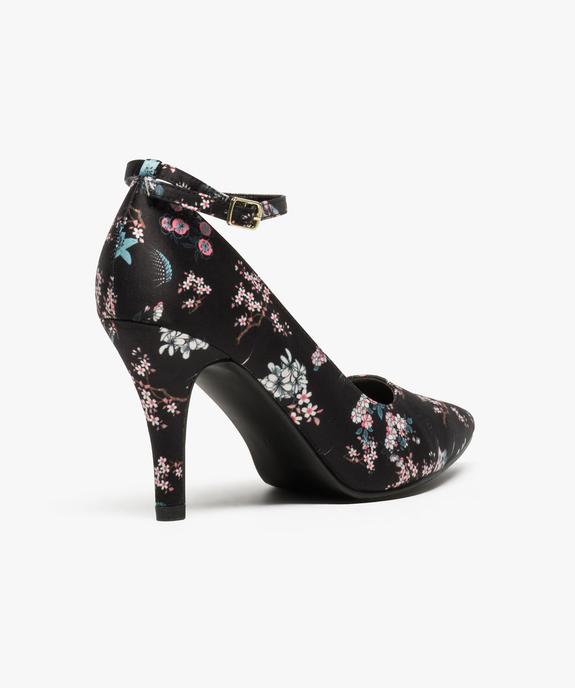 Escarpin fleuri à bride de cheville vue4 - GEMO(URBAIN) - GEMO