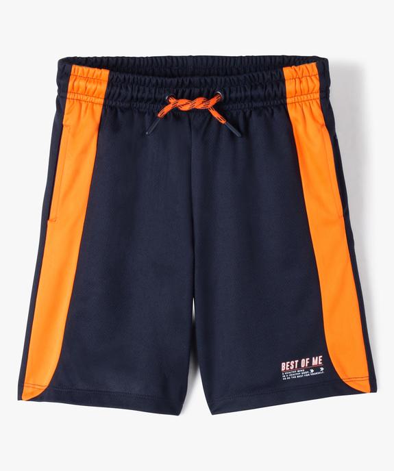 Bermuda garçon en maille légère à taille élastiquée vue1 - GEMO (ENFANT) - GEMO