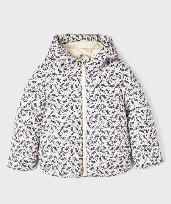 Blouson matelassé à capuche doublé polaire fille vue2 - GEMO 4G FILLE - GEMO