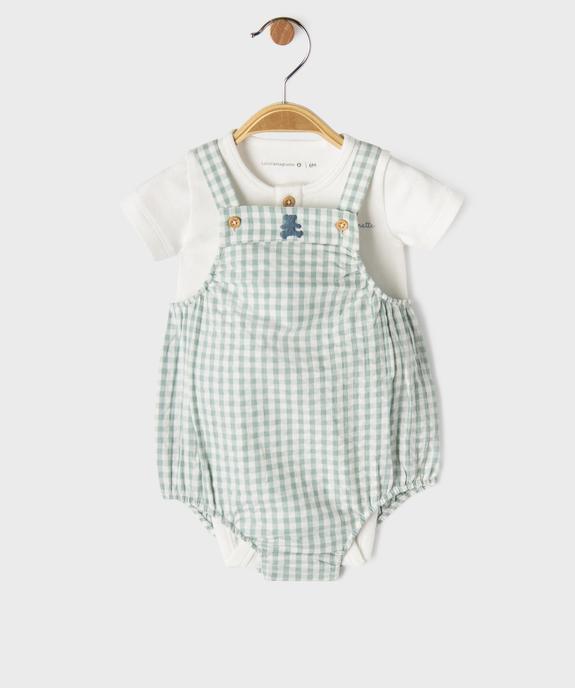 Ensemble 2 pièces bébé garçon body et barboteuse - LuluCastagnette vue2 - LULU CASTAGNETTE G4G D - GEMO