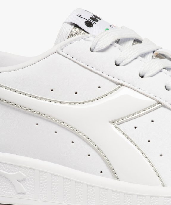 Baskets femme avec empiècements vernis - Diadora vue6 - DIADORA - GEMO
