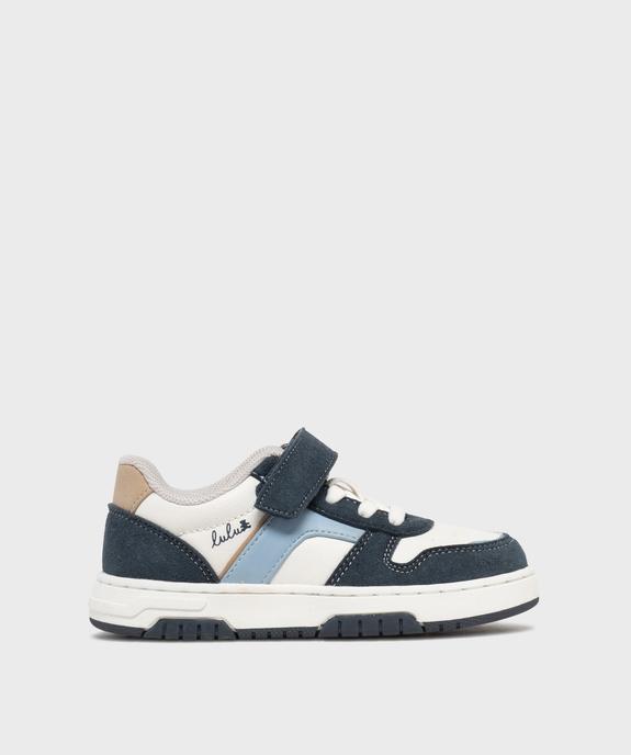 Baskets tricolores à scratch garçon - LuluCastagnette vue1 - LULUCASTAGNETTE - GEMO