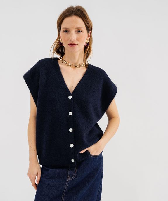 Gilet sans manches coupe oversize femme vue1 - GEMO(FEMME PAP) - GEMO