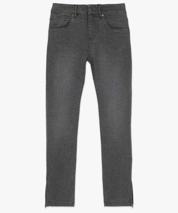 Jean femme skinny longueur 7/8ème avec bas zippés vue4 - GEMO (JEAN) - GEMO