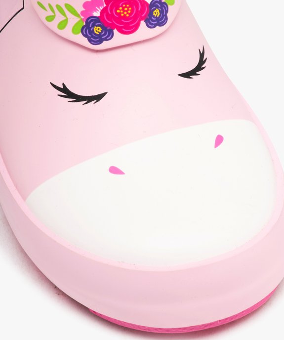 Bottes de pluie bébé fille à anses motif licorne  vue6 - GEMO (ENFANT) - GEMO