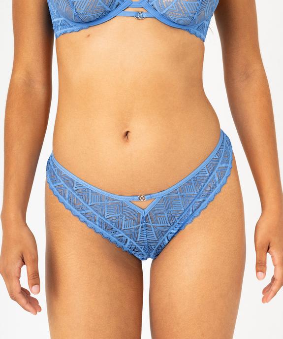 String en dentelle géométrique femme vue1 - GEMO(HOMWR FEM) - GEMO