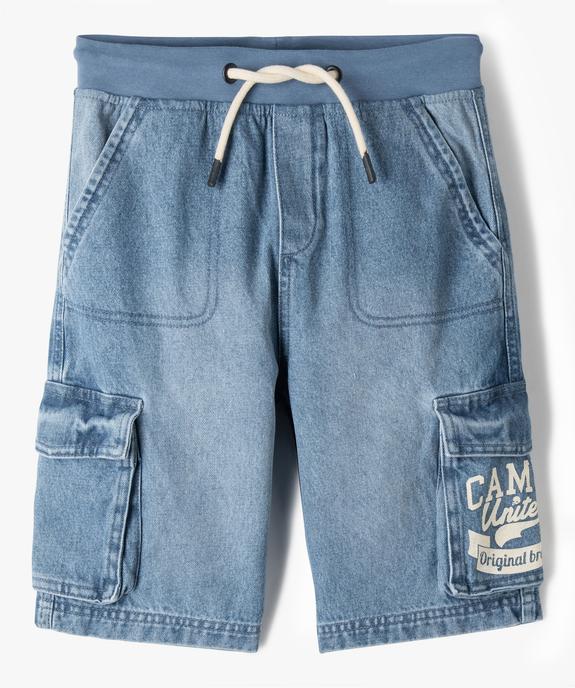 Bermuda garçon en denim multi-poches - Camps United vue2 - CAMPS UNITED - GEMO