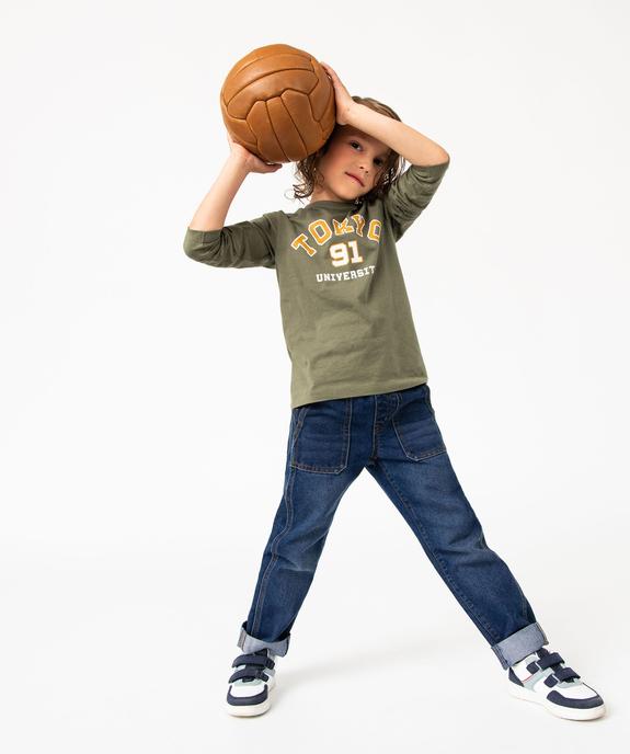 T-shirt manches longues imprimé garçon vue5 - GEMO 4G GARCON - GEMO