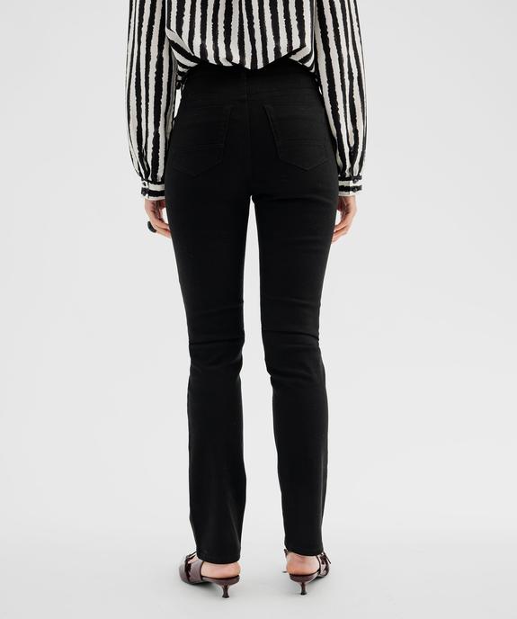 Pantalon Regular taille normale en coton stretch femme vue3 - GEMO 4G FEMME - GEMO