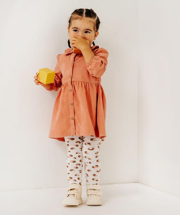 Robe en velours fines côtes bébé fille vue8 - GEMO(BEBE DEBT) - GEMO