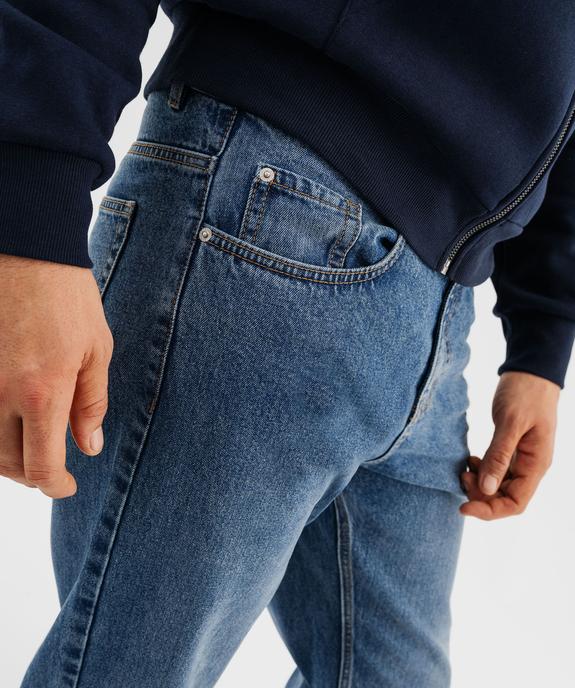 Jean loose en coton délavé homme vue2 - GEMO 4G HOMME - GEMO