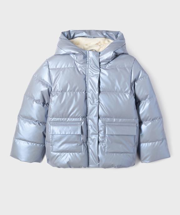 Blouson déperlant doublé polaire à capuche fille vue2 - GEMO (ENFANT) - GEMO