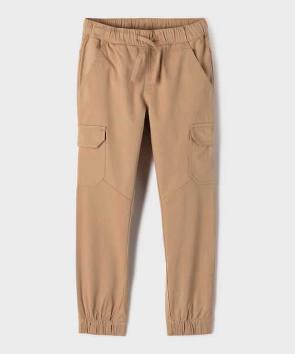 Pantalon cargo coupe regular garçon vue1 - GEMO (ENFANT) - GEMO