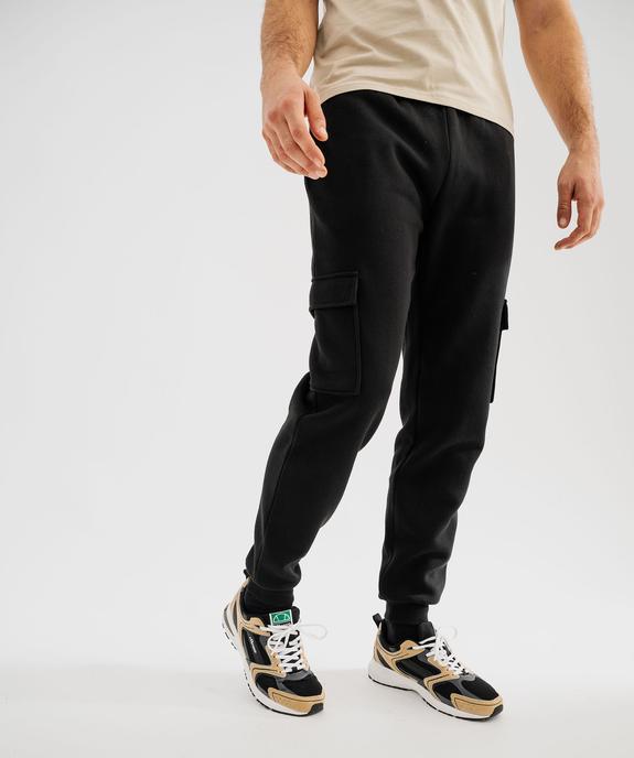 Pantalon de jogging avec poches à rabat homme vue1 - GEMO 4G HOMME - GEMO