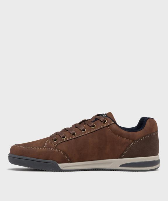 Baskets de ville bicolore à lacets homme - Urban Steps vue4 - URBAN STEPS - GEMO