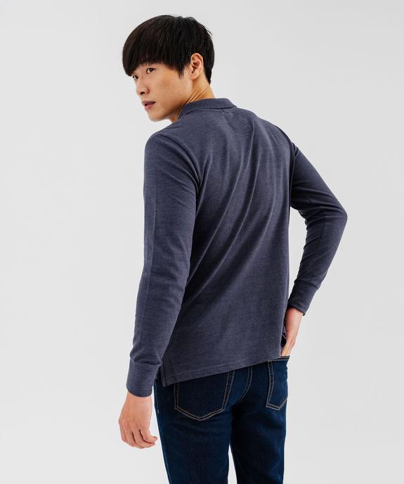 Polo manches longues en coton homme - Tokyo Laundry vue3 - TOKYO LAUNDRY - GEMO