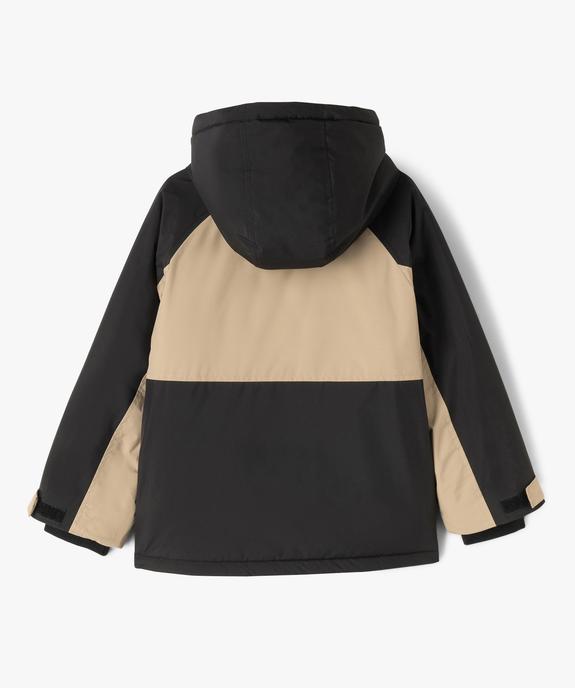 Blouson à capuche doublé polaire garçon - GEMO 4G GARCON Blouson à capuche doublé polaire garçon vue4 - GEMO 4G GARCON - GEMO