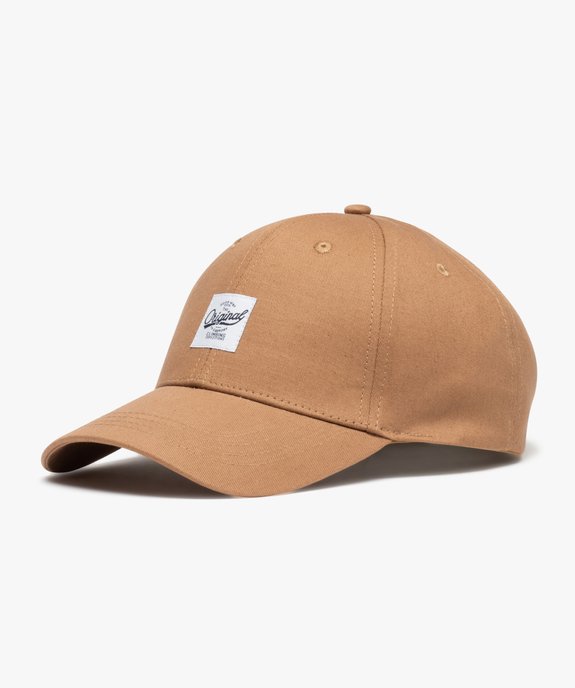 Casquette baseball en toile de coton unie homme vue1 - GEMO 4G HOMME - GEMO