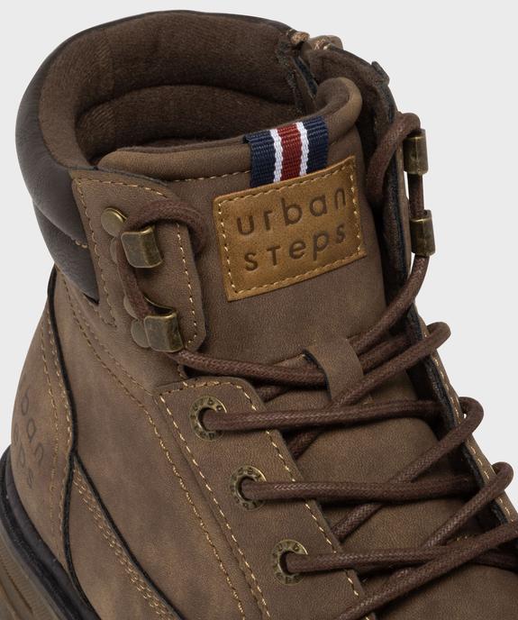 Boots à semelle crantée et doublure chaude double fermeture homme - Urban Step vue6 - URBAN STEPS GEMO FOR GOOD - GEMO