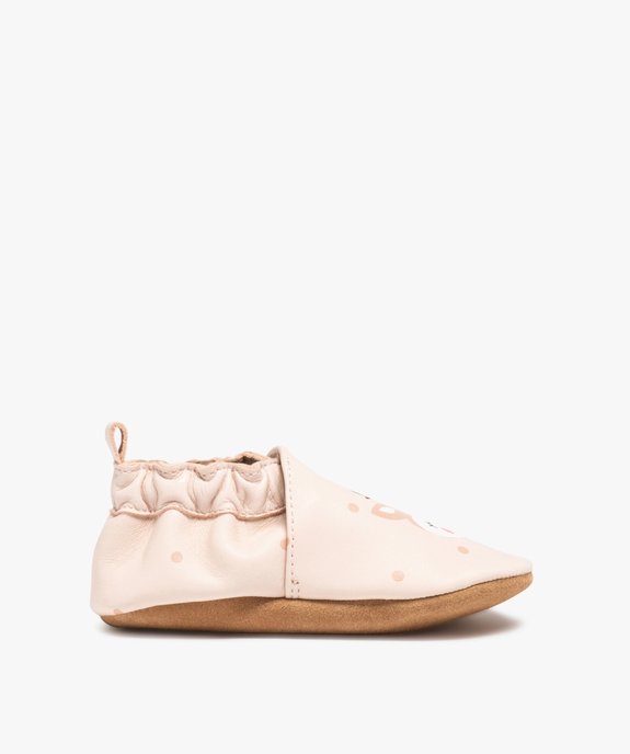 Chaussons bébé en cuir motif renne vue1 - GEMO (ENFANT) - GEMO