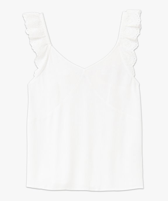 Débardeur de nuit femme avec bretelles brodées vue4 - GEMO(HOMWR FEM) - GEMO