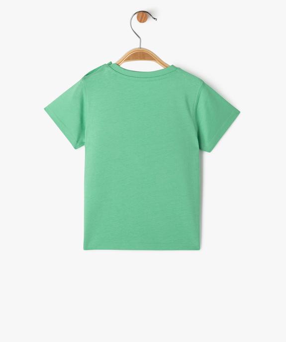 Tee-shirt manches courtes en coton imprimé bébé garçon vue3 - GEMO 4G BEBE - GEMO