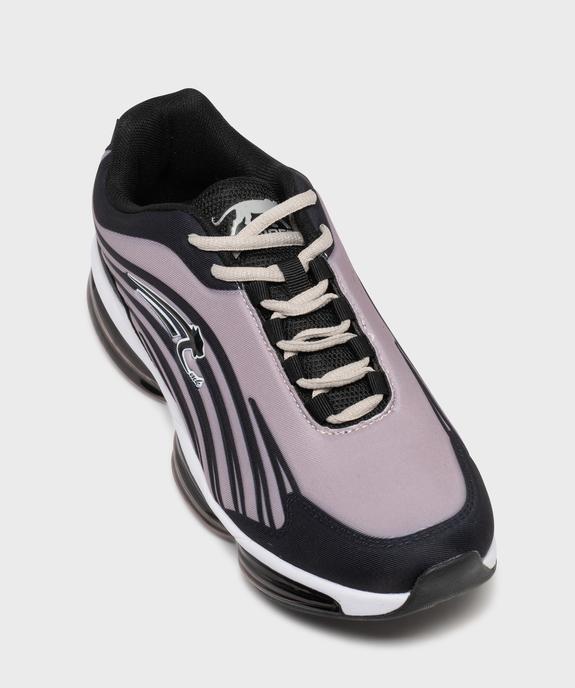 Baskets bicolores à semelle bulle d’air homme – Airness vue5 - AIRNESS - GEMO