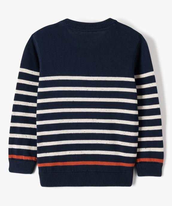 Pull à rayures garçon - LuluCastagnette vue4 - LULUCASTAGNETTE - GEMO