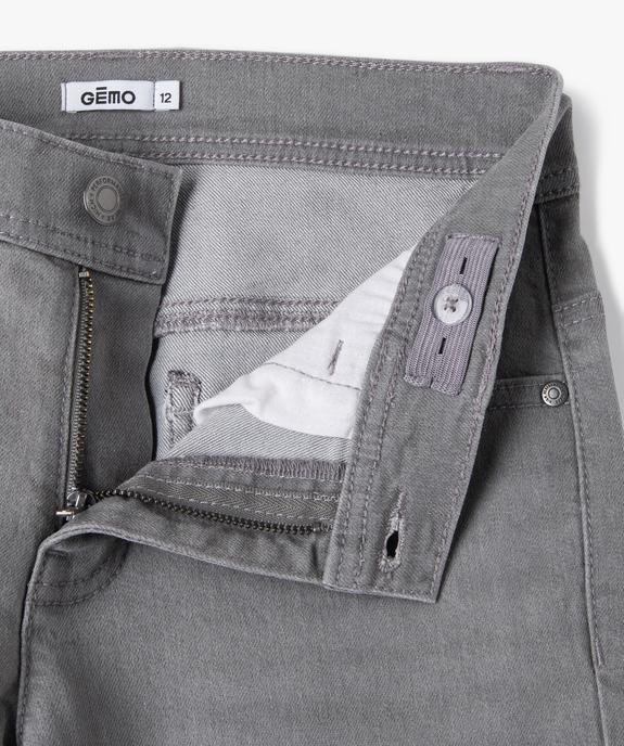 Bermuda en denim coupe slim garçon vue2 - GEMO (JUNIOR) - GEMO