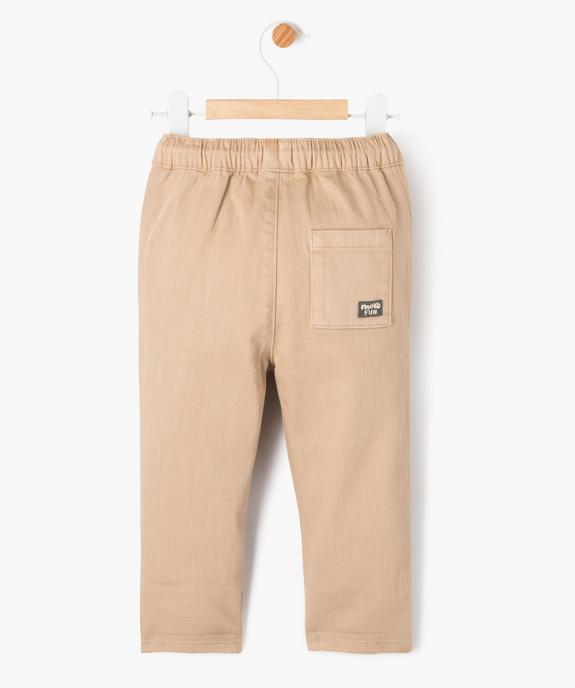 Pantalon en denim coloré bébé garçon vue3 - GEMO(BB COUCHE) - GEMO