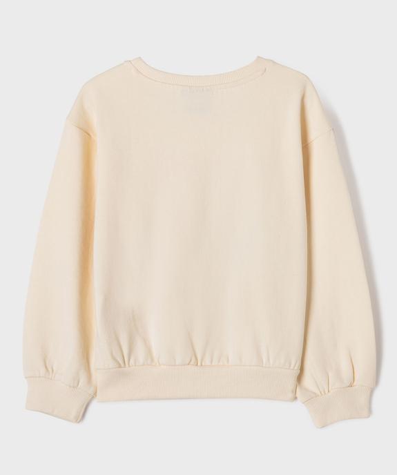 Sweat en molleton doux imprimé fille - Nirvana vue4 - NIRVANA - GEMO