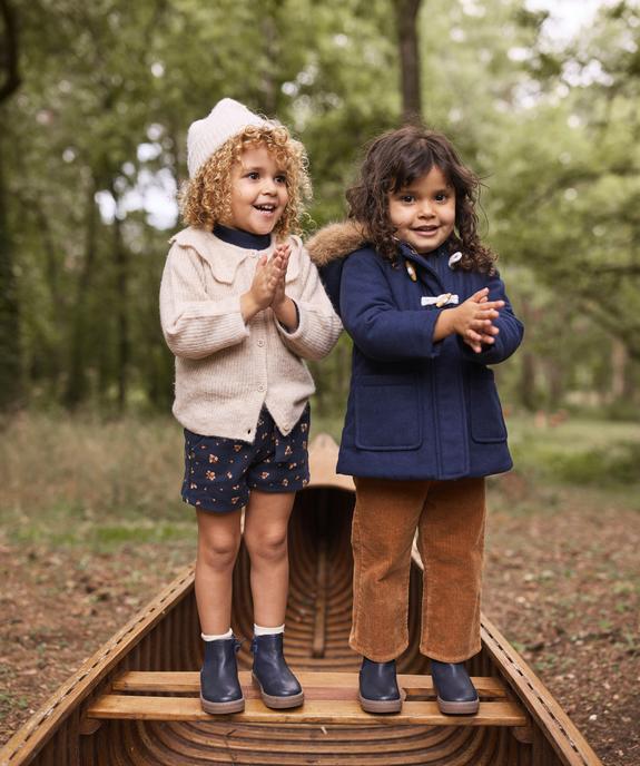 Manteau à capuche avec doublure velours bébé fille - LuluCastagnette vue6 - LULU CASTAGNETT - GEMO