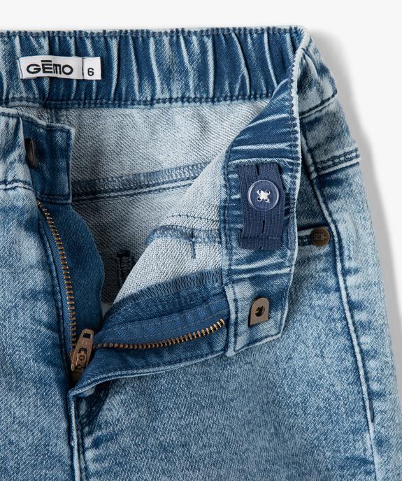Jean coupe ballon avec taille élastique garçon vue2 - GEMO 4G GARCON - GEMO