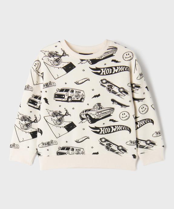 Sweat imprimé véhicules et skate garçon - Hot Wheels vue2 - HOT WHEELS - GEMO