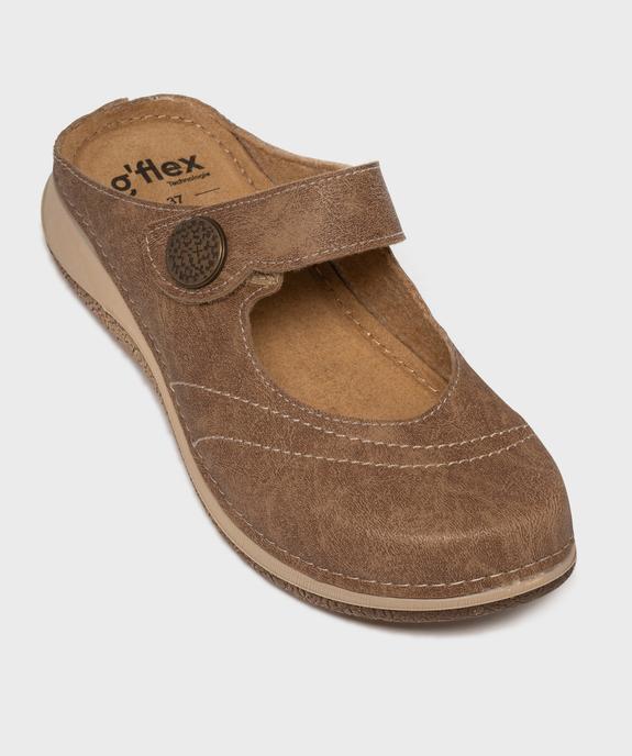 Mules confort esprit babies fermeture scratch femme vue5 - G'FLEX - GEMO